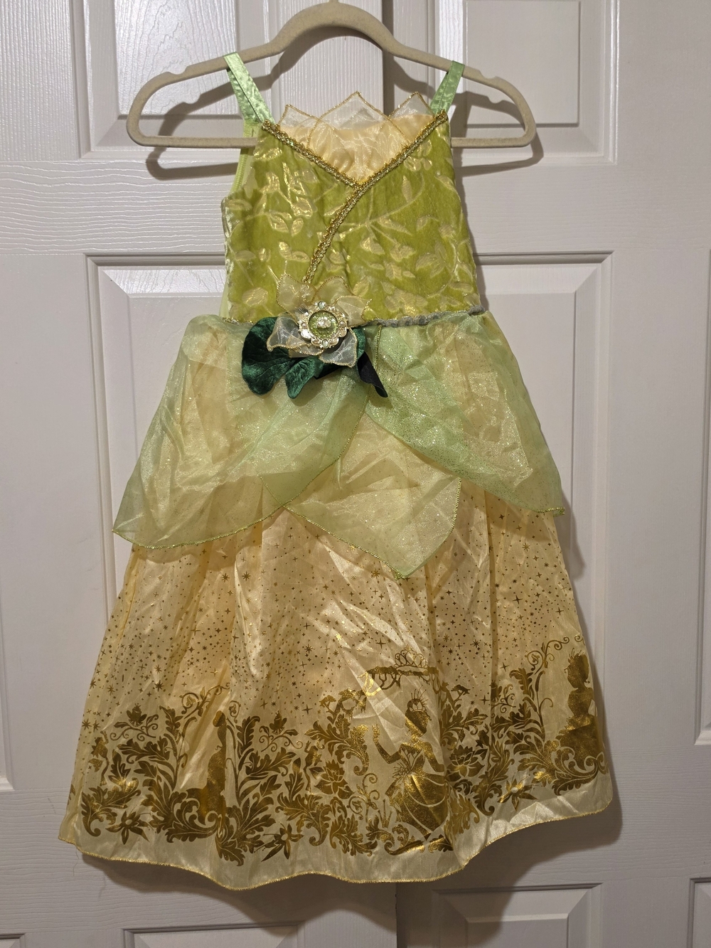 Disney Store Tiana Costume Princess & Frog Child Size S 5/6